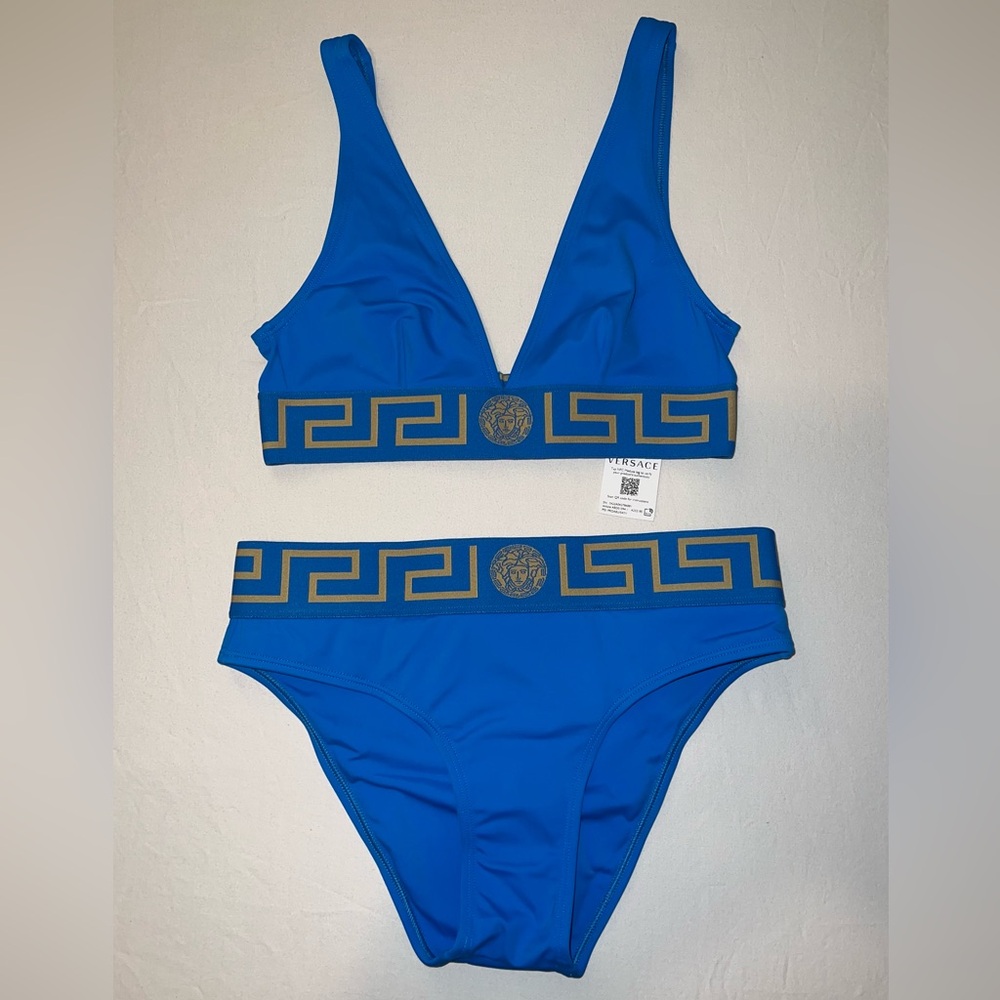 Versace Greca Border Bikini Top & Bottom